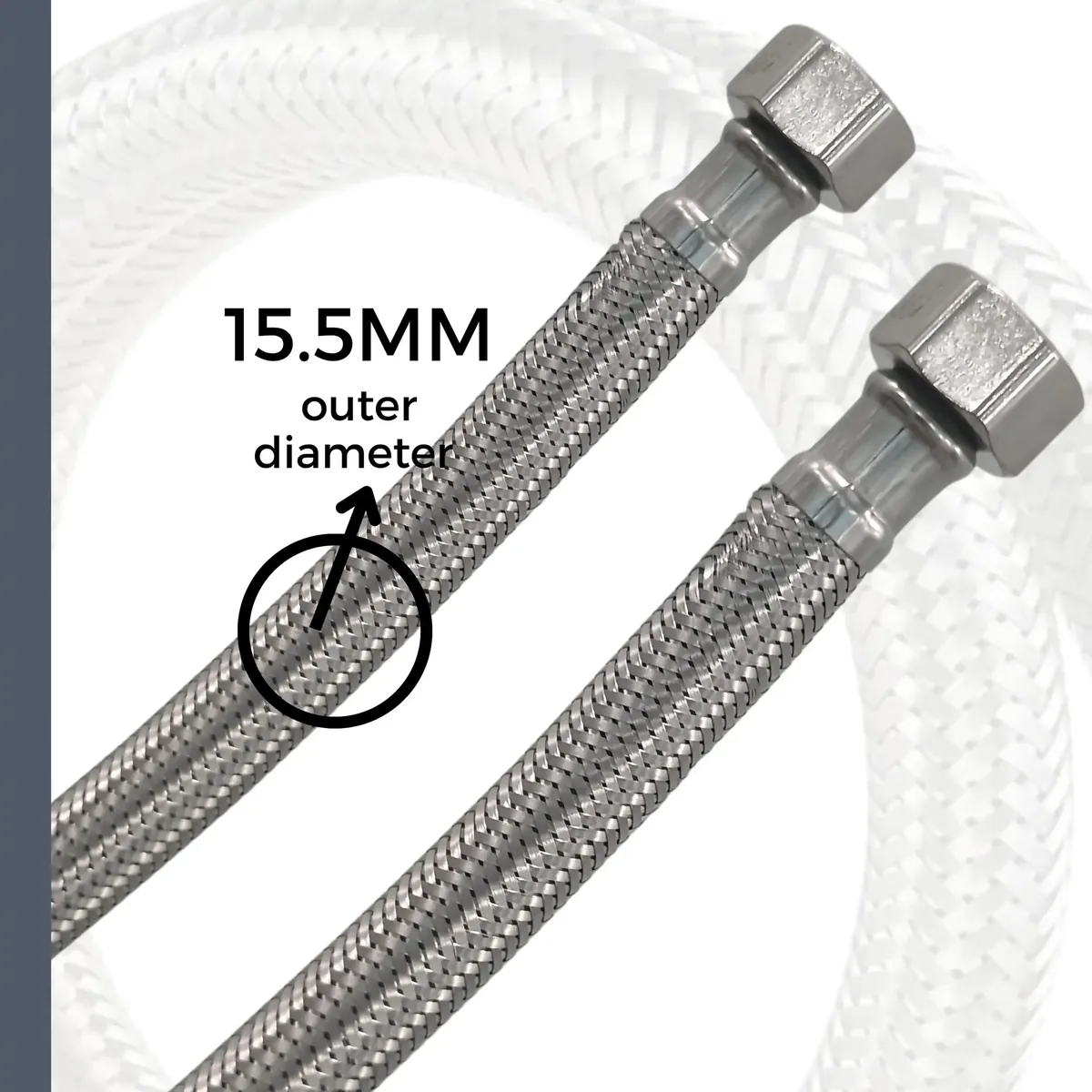 Connection Pipe 304 Braided Deluxe - Image 2
