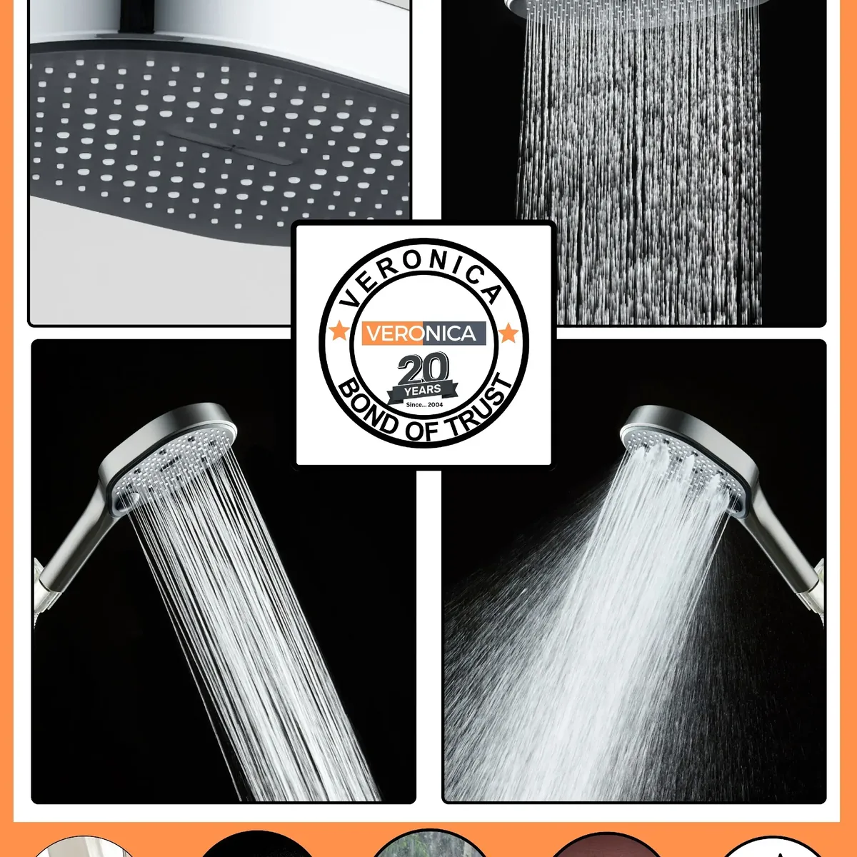Troy Overhead Shower With Hand Shower - Image 3